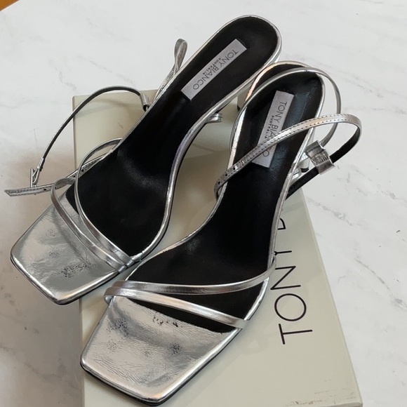Tony Bianco Corso Sandal in Metallic Silver, Size: 8 - Picture 6 of 11